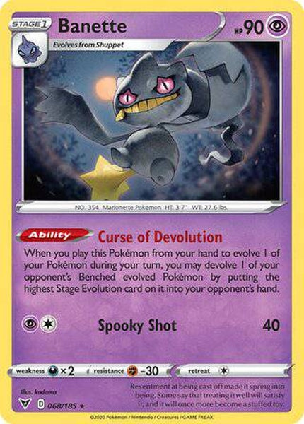 068/185 Banette - Rare - Collectible Madness