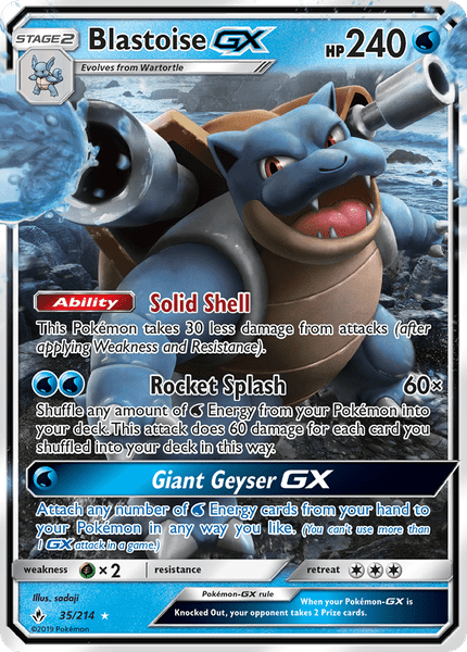 035 / 214 Blastoise-GX - Ultra Rare - Collectible Madness