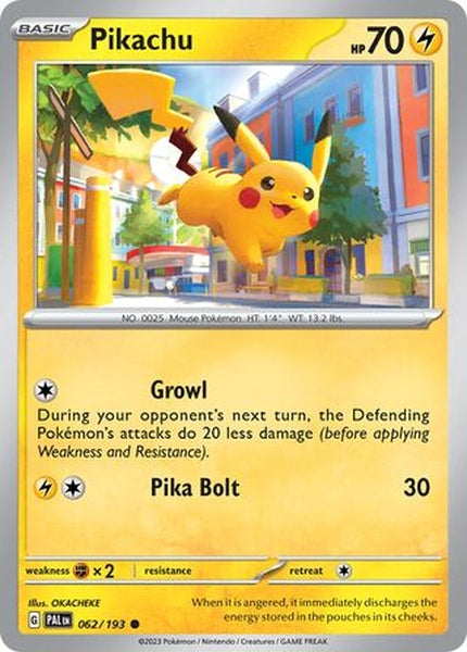 062/193 Pikachu - Common Reverse Holo