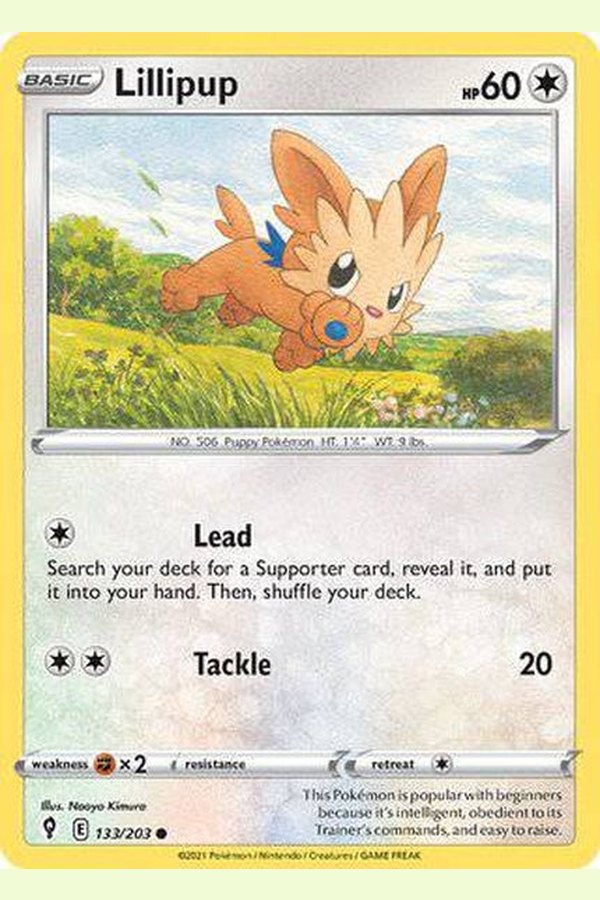 133/203 Lillipup - Common - Collectible Madness