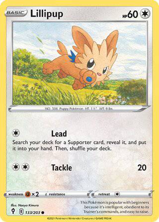 133/203 Lillipup - Common - Collectible Madness