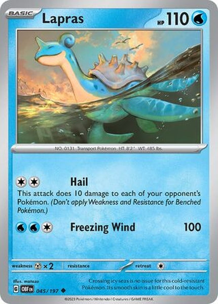 045/197 Lapras - Uncommon Reverse Holo