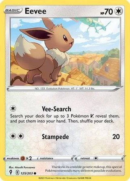125/203 Eevee - Common Reverse Holo - Collectible Madness