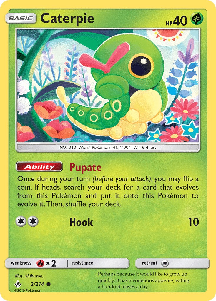 002 / 214 Caterpie - Common - Collectible Madness