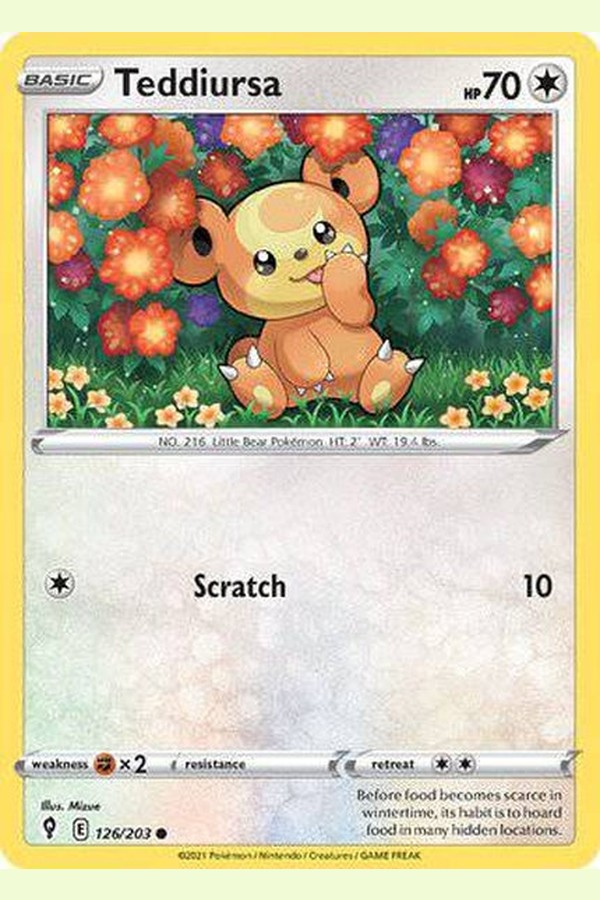 126/203 Teddiursa - Common - Collectible Madness