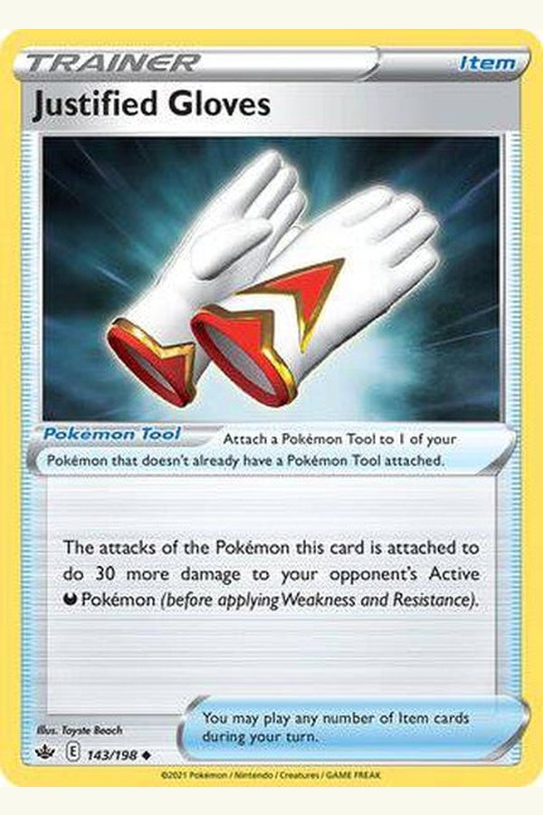 143/198 Justified Gloves - Uncommon - Collectible Madness