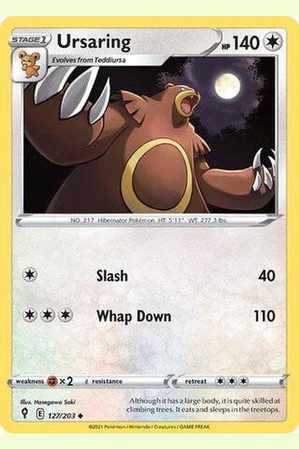 127/203 Ursaring - Uncommon - Collectible Madness