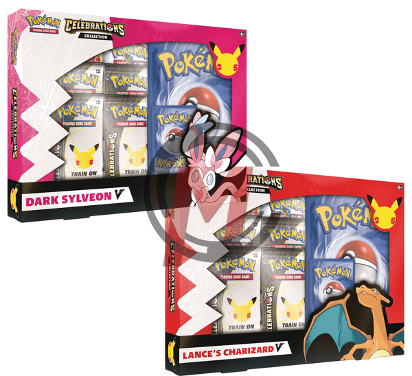 Pokemon - TCG - Celebrations Collection — Lance’s Charizard V | Dark Sylveon V - Collectible Madness