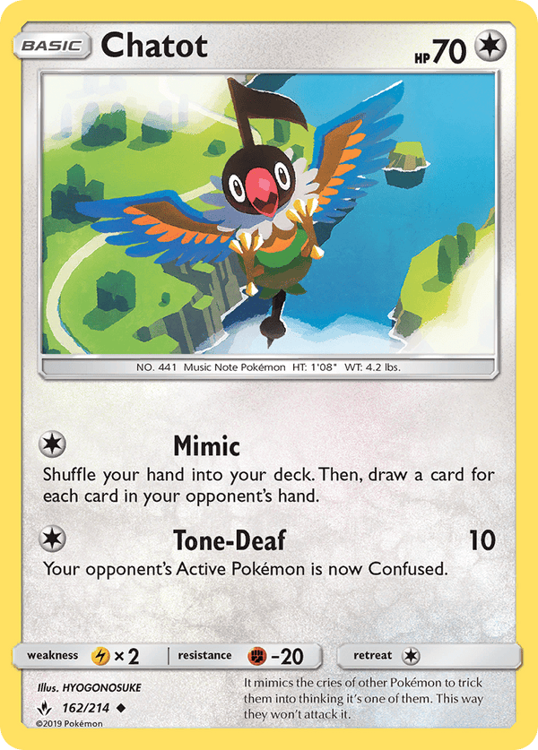 162 / 214 Chatot - Uncommon - Collectible Madness