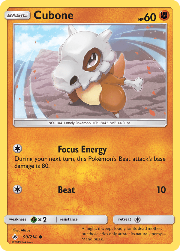 090 / 214 Cubone - Common - Collectible Madness