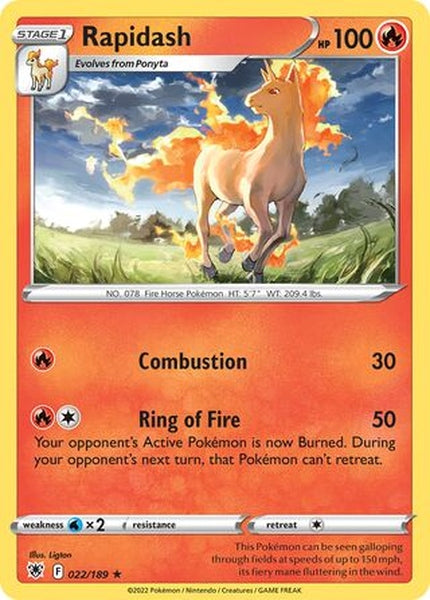 022/189 Rapidash - Rare - Collectible Madness