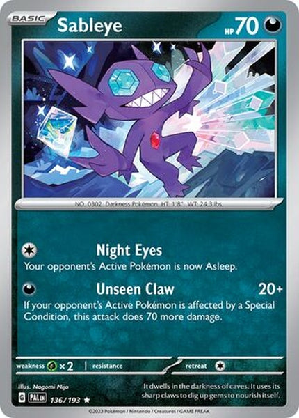 136/193 Sableye - Rare Holo