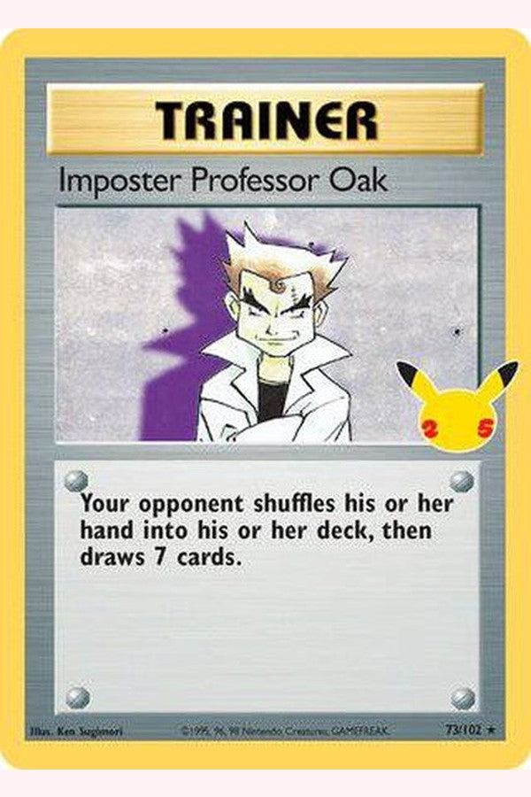 73/102 Imposter Professor Oak - Rare - Collectible Madness