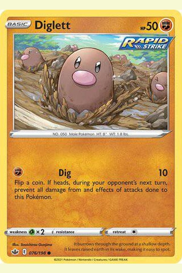 076/198 Diglett - Common - Collectible Madness