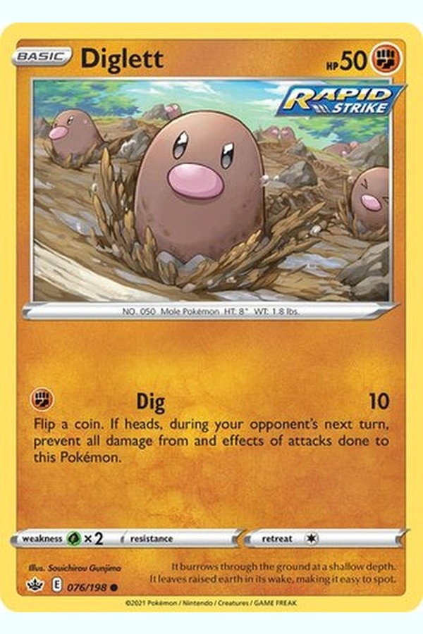 076/198 Diglett - Common - Collectible Madness