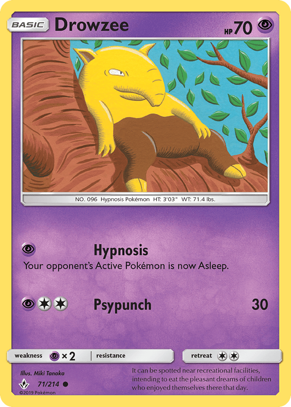071 / 214 Drowzee - Common - Collectible Madness