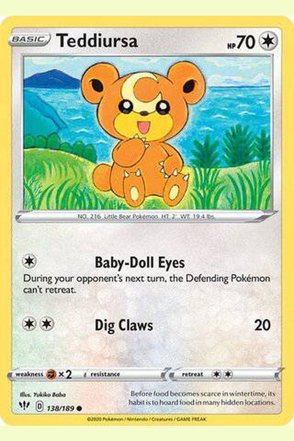 138/189 Teddiursa - Common - Collectible Madness
