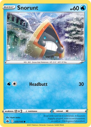 035/198 Snorunt - Common Reverse Holo - Collectible Madness
