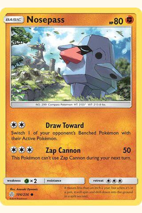 106/236 Nosepass - Common - Collectible Madness