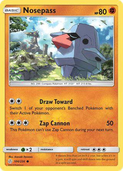 106/236 Nosepass - Common - Collectible Madness