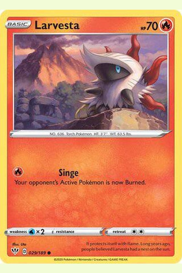 029/189 Larvesta - Common - Collectible Madness
