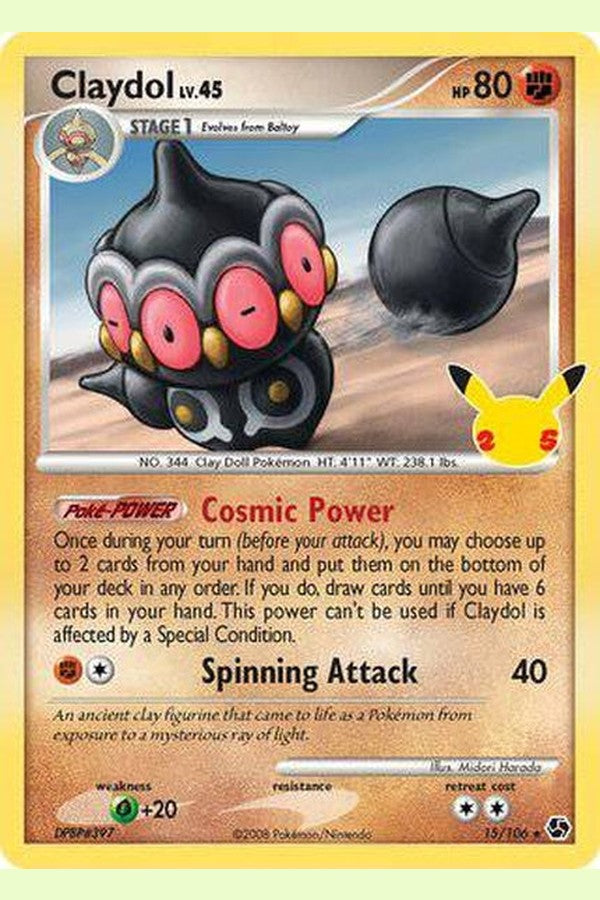 15/106 Claydol - Rare - Collectible Madness