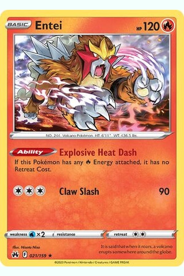021/159 Entei - Rare Holo