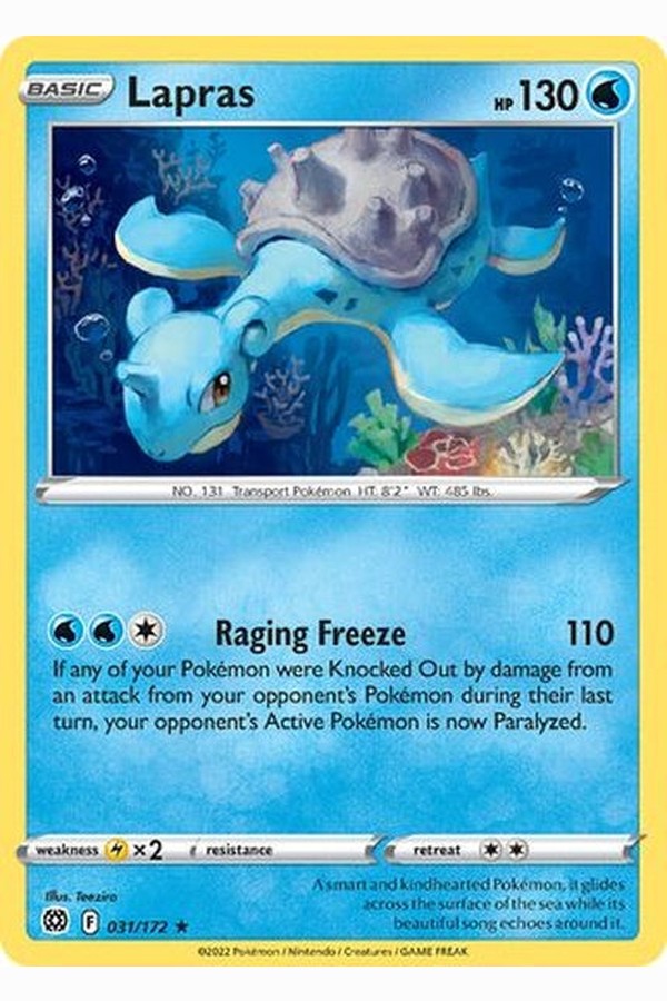 031/172 Lapras - Rare - Collectible Madness