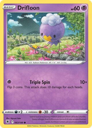063/189 Drifloon - Common - Collectible Madness