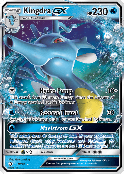 18 / 70 Kingdra-GX - Ultra Rare - Collectible Madness