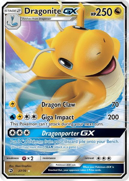 37 / 70 Dragonite-GX - Ultra Rare - Collectible Madness