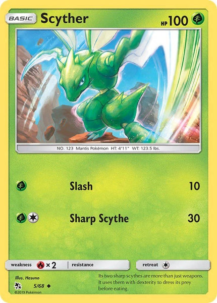 05/ 68 Scyther - Uncommon Reverse Holo - Collectible Madness