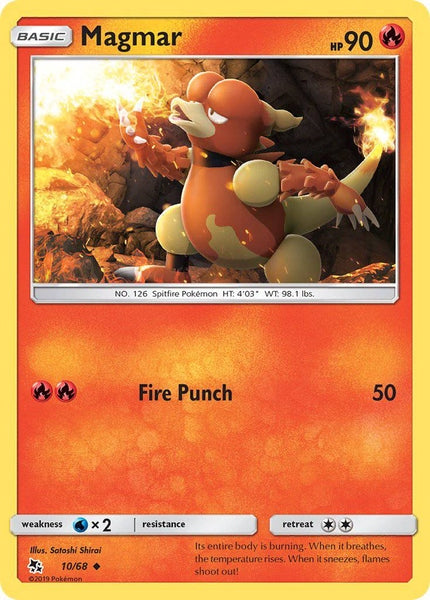 10/ 68 Magmar - Uncommon Reverse Holo - Collectible Madness