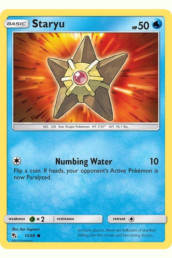 13/ 68 Staryu - Common Reverse Holo - Collectible Madness