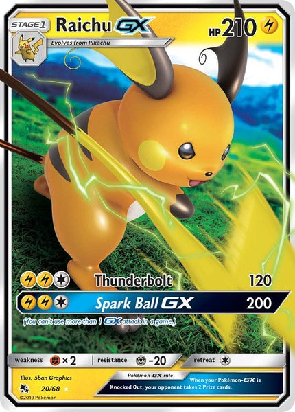 20 / 68 Raichu GX- Ultra Rare - Collectible Madness