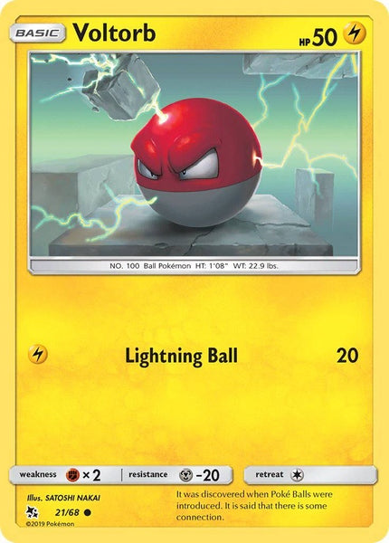 21/ 68 Voltorb - Common Reverse Holo - Collectible Madness