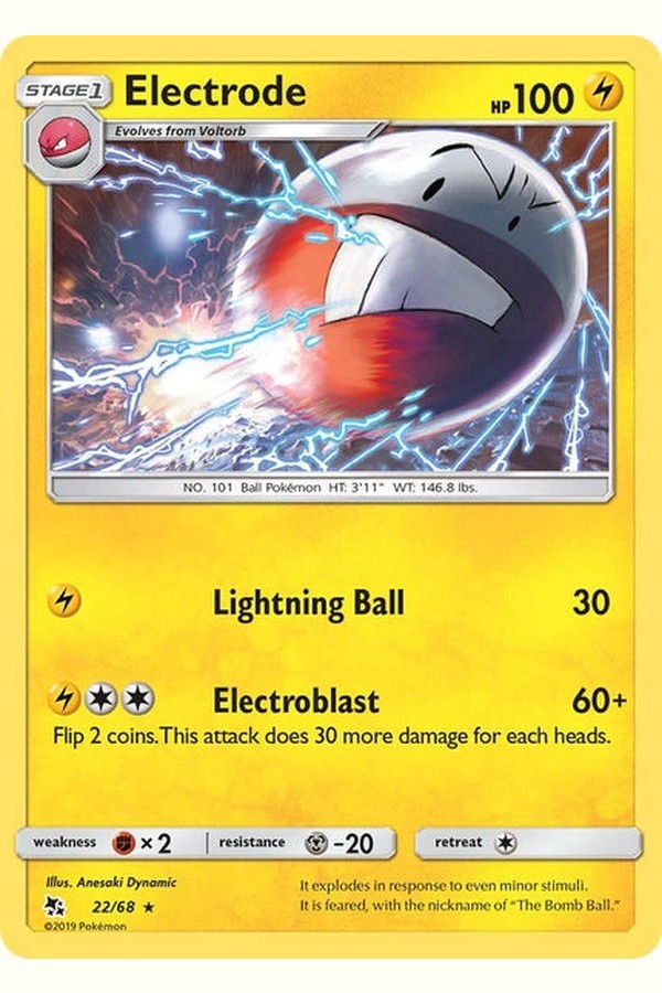 22/ 68 Electrode - Rare Reverse Holo - Collectible Madness