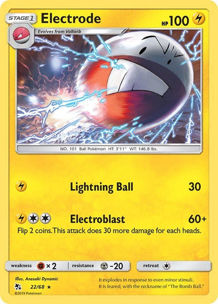 22/ 68 Electrode - Rare Reverse Holo - Collectible Madness