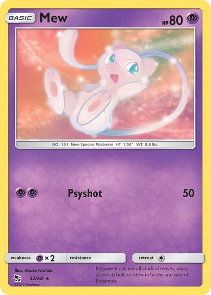 32/ 68 Mew - Rare Reverse Holo - Collectible Madness