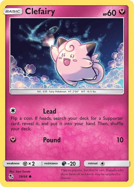 38/ 68 Clefairy - Common Reverse Holo - Collectible Madness