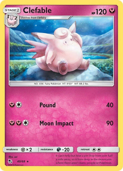 40/ 68 Clefable - Rare - Collectible Madness