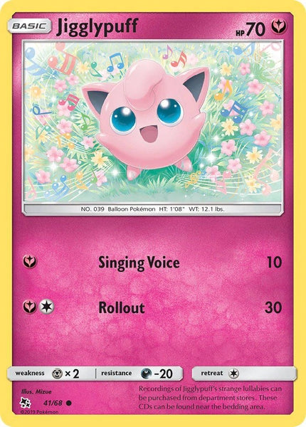 41/ 68 Jigglypuff - Common Reverse Holo - Collectible Madness