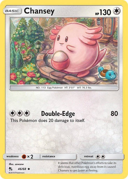 46/ 68 Chansey - Uncommon Reverse Holo - Collectible Madness