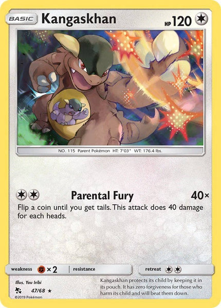 47/ 68 Kangaskhan - Rare Reverse Holo - Collectible Madness