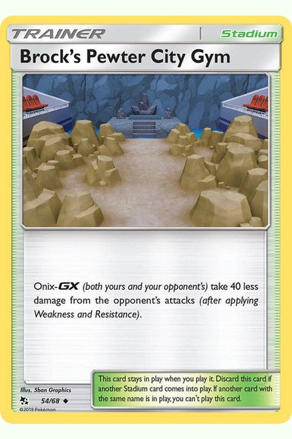 54/ 68 Brock‚Äôs Pewter City Gym - Uncommon Reverse Holo - Collectible Madness