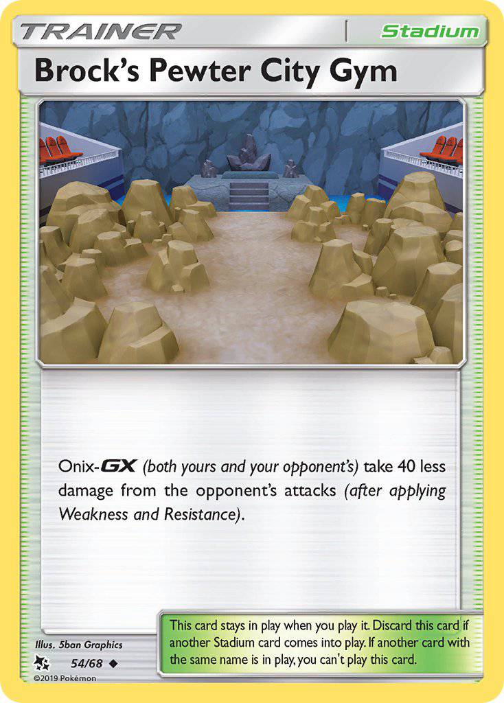 54/ 68 Brock’s Pewter City Gym - Uncommon - Collectible Madness