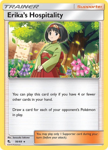 56/ 68 Erika’s Hospitality - Rare Reverse Holo - Collectible Madness