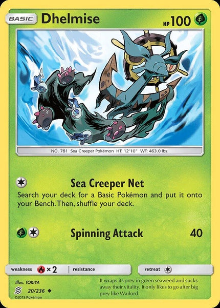 020/ 236 Dhelmise - Uncommon Reverse Holo - Collectible Madness