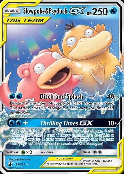 035/ 236 Slowpoke & Psyduck-GX - Ultra Rare - Collectible Madness