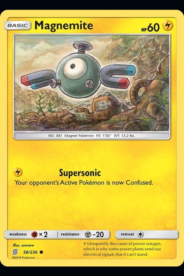 058/ 236 Magnemite - Common Reverse Holo - Collectible Madness